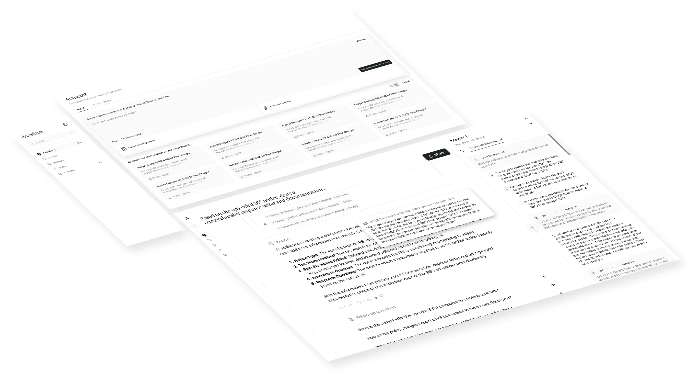 The redesigned Accordance product surfaces laid out as one coherent system